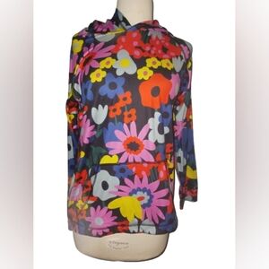 Hanna Andersson Active MadeForSun Floral Printed Hoodie Size 12
